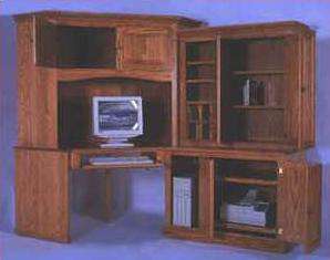 Amish 4-PC Corner Computer Center