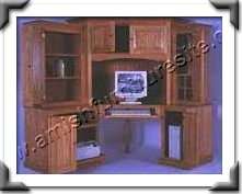 Amish 6-PC Corner Computer Center